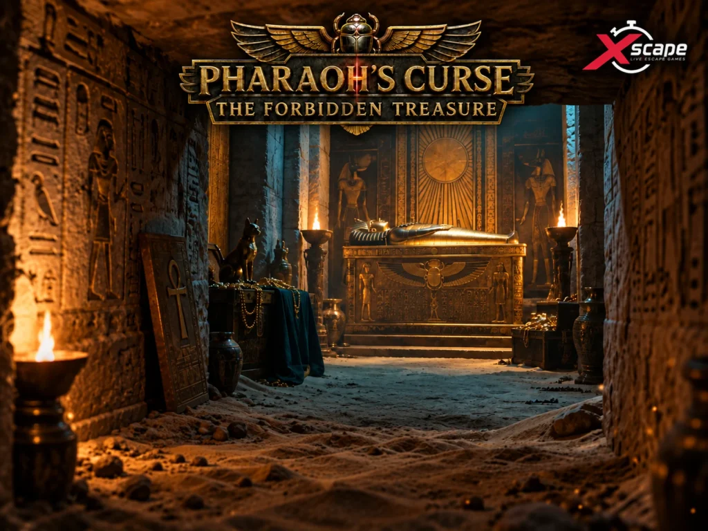 Pharaoh’s Curse: The Forbidden Treasure, an Egyptian tomb escape room at Xscape Bangkok